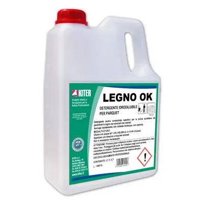 LEGNO OK - професионален неутрален бързосъхнещ препарат за ежедневно почистване и защита на лакиран и ваксован естествен паркет Kiter