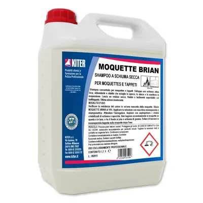 MOQUETTE BRIAN - професионален концентриран шампоан за сухо почистване и шампониране на килими и мокети Kiter