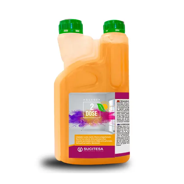 AQUAGEN 2DOSE ORANGE SUNSET отстранява тежки замърсявания и осигурява дълготраен, интензивен ориенталски аромат.
Формулата е самосъхнеща, не изисква изплакване и е напълно подходяща за всякакви миещи се подове.