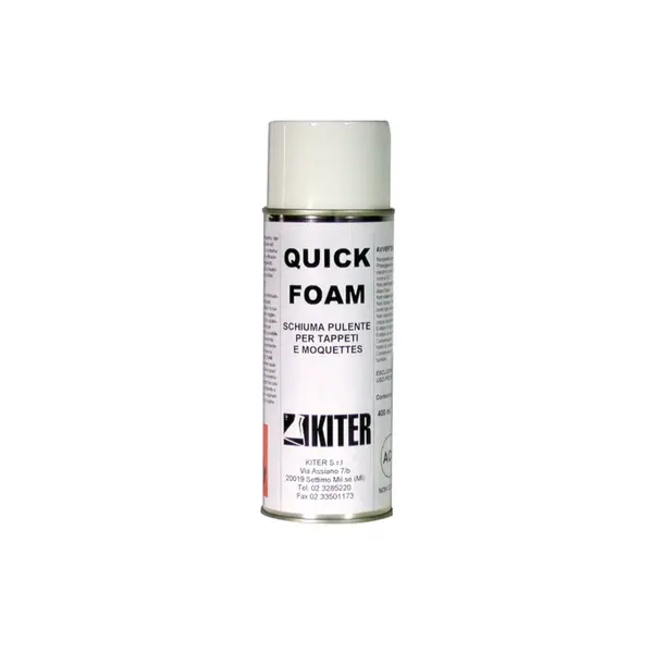 QUICK FOAM - професионална активна пяна спрей за сухо почистване и премахване на петна от килими и тапицерии Kiter